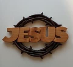 木製 『JESUS』 壁掛けインテリアのサムネイル
