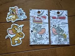 Tom and Jerry ミニダイカットステッカー 4種セットのサムネイル