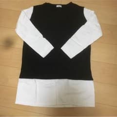ニット重ね着風シャツのサムネイル