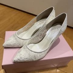 DIANA Cinderella レースパンプス ハイヒール　ブライダルシューズのサムネイル