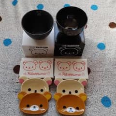 リラックマお茶碗&お椀、小皿4枚セットのサムネイル