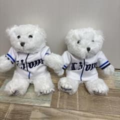 2 개 세트 세이부 라이온스 세이부 야구 곰 봉제 인형 Lions