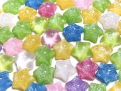 【No.38】デコパーツまとめ売り キラキラ ラメ 星 スター 50個のサムネイル