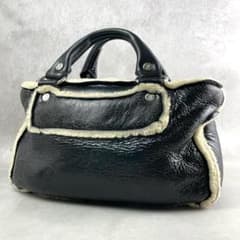 入手困難✨ CELINE ブギーバッグ ボア ムートン ブラック ハンドバッグ 