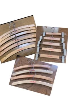 ヴィンテージ U.S.A.木製ウッドハンガー15本セット wood hanger