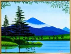 ☆知床の朝霧・肉筆油彩画・F6キャンバス - メルカリ