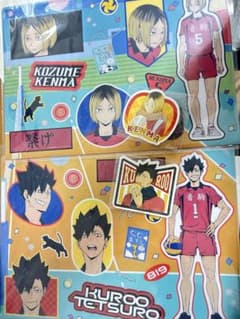 黒尾鉄朗 孤爪研磨 クリアファイルセット＆シール