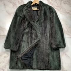 カラークロスミンク 染め セミロング コート グリーン Fサイズ カラークロスミンク 染め セミロング コート グリーン Fサイズ - メルカリ