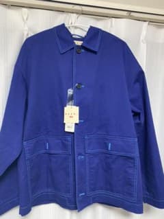 【L】UNIQLO×MARNI オーバーサイズユーティリティージャケット　ブルーのサムネイル