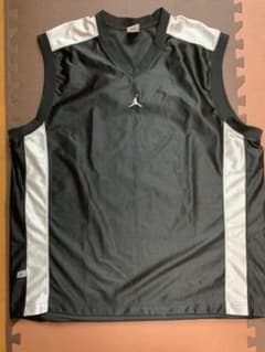 JORDAN XXL タンクトップ　バスケットシャツ　ブラック×シルバーのサムネイル