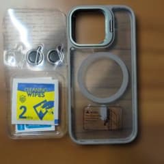 iPhone16 용 MagSafe 대응 카메라스탠드기능 첨부 클리어 케이스