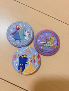 ディズニー 刺繍缶バッジ 3点セットのサムネイル