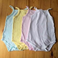 ロンパース肌着(70cm)4枚のサムネイル