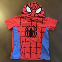スパイダーマンフード付き半袖Tシャツのサムネイル