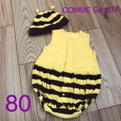 コムサ　ハチさんロンパース &帽子セット　80のサムネイル
