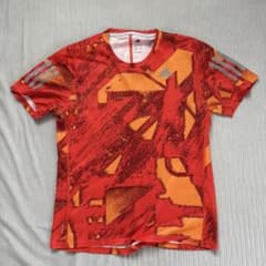 adidas ランニングシャツ S 赤/オレンジのサムネイル