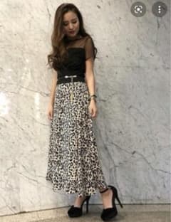 レオパード柄ロングスカートのサムネイル