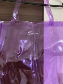 パープル　ビニールバッグのサムネイル