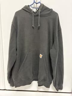 Carhartt プルオーバー パーカー チャコールグレー Lサイズ古着 Y2Kのサムネイル