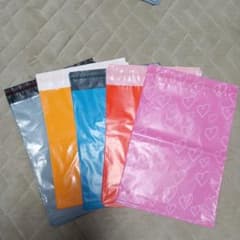 A4対応 宅配ビニール袋 カラフル47枚セット ゆうパケット ネコポスのサムネイル