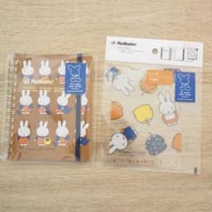 ミッフィー 70周年 メモ帳 Mサイズ、下敷き　ロルバーン　Rollbarnのサムネイル