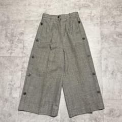90s vintage 울 탁 와이드 가우초 팬츠 모드 클래식