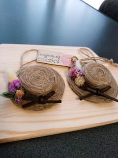 ③麻紐お帽子2個セット♡のサムネイル