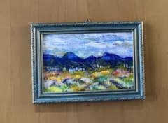 風景画「青い山並の見える風景」のサムネイル