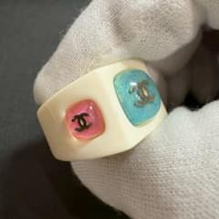 CHANEL シャネル ココマーク スクエア リング 15号 06P フランス製 CHANEL シャネル ココマーク スクエア リング 15号 06P フランス製