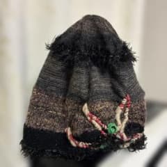 M&kyoko ニット帽 ビーニー 刺繍デザイン - メルカリ