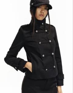 ブラック　ナポレオンジャケット twolittleguys LAGUA GEM | COTTON NAPOLEON ジャケット (ジャケット ) |SHEL'TTER