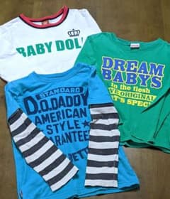 ☆専用☆ベビードール ダディオーダディ トップス３枚セット120 その他ロンＴのサムネイル