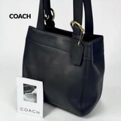 COACH オールドコーチ 黒 レザー トートバッグ 肩掛け ショルダー 美品 