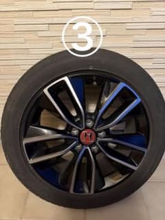 ④ ヴェゼル純正ホイール225/55/R18 1シーズン使用18インチ　４本 ③ ヴェゼル純正ホイール225/55/R18 1シーズン使用18インチ 4本