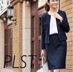 PLST ツイードジャージー ジャケット スカート スーツ 入学式 卒園式