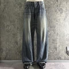 00s LEVI'S 504 fade wide denim pants W33 - メルカリ