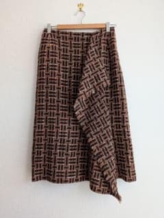 美品 Demi-Luxe BEAMS 2WAY ツイード ミモレスカートのサムネイル