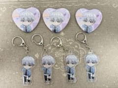RIO HoneyWorks ハート型缶バッジ アクリルキーホルダー - メルカリ