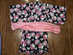 キッズ 浴衣ドレス セパレート 薔薇柄 140cmのサムネイル