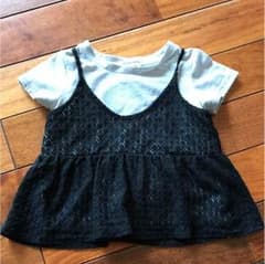 グローバルワーク 重ね着風Ｔシャツ sizeSのサムネイル