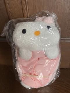 ハローキティ　ポケットティッシュカバー　ぬいぐるみ　マスコット付き　平成レトロ 平成レトロ 希少 サンリオ ハローキティ ティッシュボックスカバー