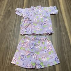紫陽花柄　甚平　女の子　95のサムネイル