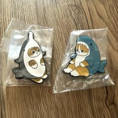 mofusand モフサンド サメにゃん ラバーマグネット　２個セットのサムネイル