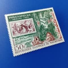 外国切手 モーリタニア 1969年 切手展 切手の切手 凹版1種 - メルカリ