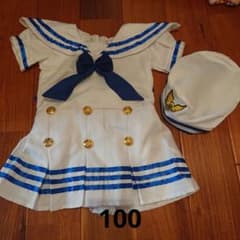 美品 水兵さんワンピース100のサムネイル