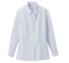【新品未使用】事務服 ブラウス　5号 長袖のサムネイル