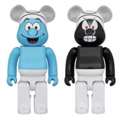 BE@RBRICK SMURF & BLACK SMURF 400％ (セット) - メルカリ