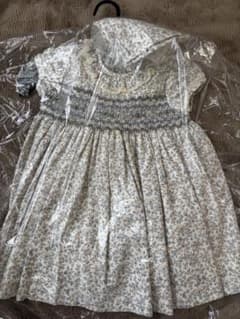 超美品】サンサカエプチ 花柄 リバティ 半袖ワンピース 2Y - メルカリ