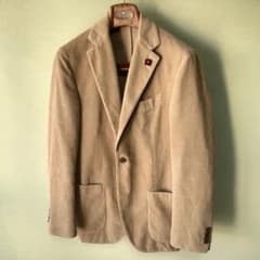 美品 LARDINI ラルディーニ コーデュロイジャケット 46 ライトブラウン 美品 LARDINI ラルディーニ コーデュロイジャケット 46 ライトブラウン