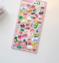 ぷっくりシール 食べ物モチーフ 立体シールのサムネイル